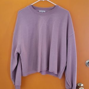 Z supply blush pink sweatshirt pants set L